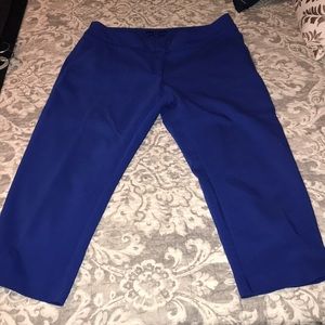 Cropped cobalt blue pants